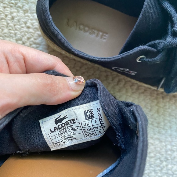 Lacoste black flat shoes - Picture 3 of 4